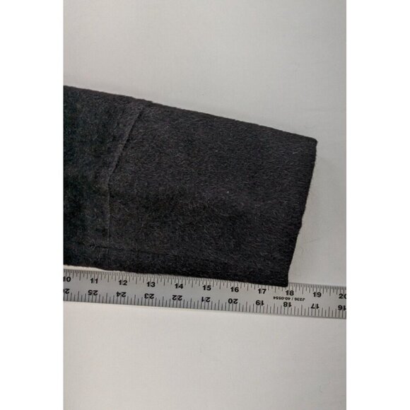 Andean Alpaka And Wool Women's Classic Black Overcoat Size 8 - Picture 15 of 16